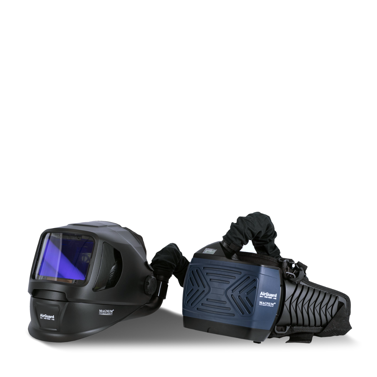 Przyłbica AIRGUARD PRO 9000 
z filtrem do pracy z laserem OD 6+